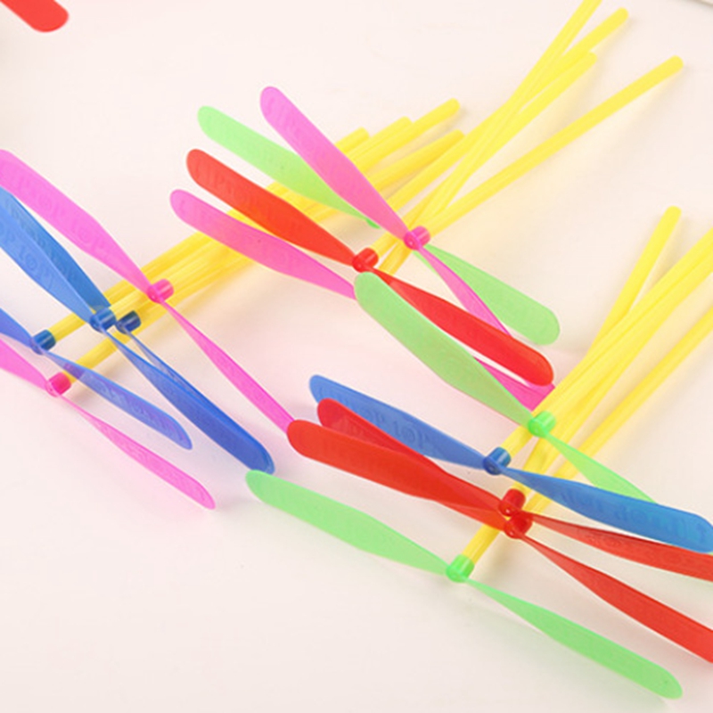 Kids Outdoor Easter Toys - Bamboo Dragonfly Propeller for Baby Kids,