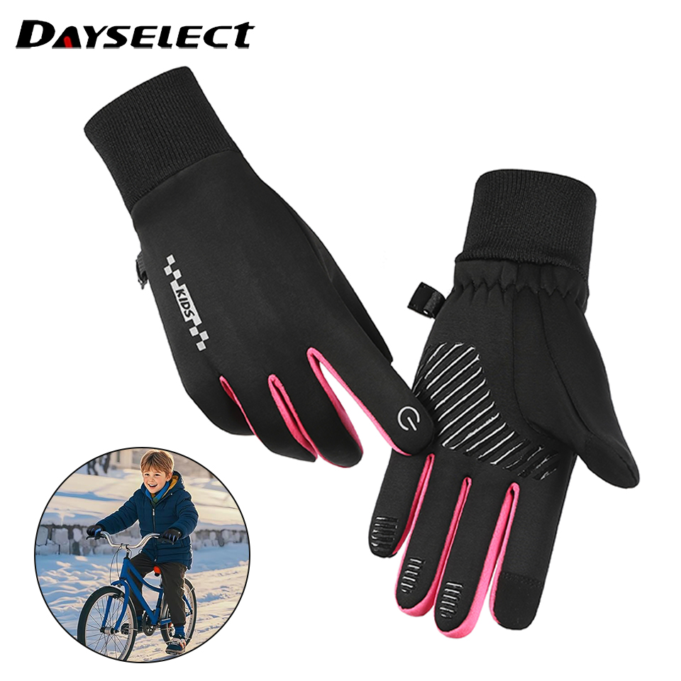 Kids Outdoor Gloves - Winter Children's Gloves Padded Warm Wind