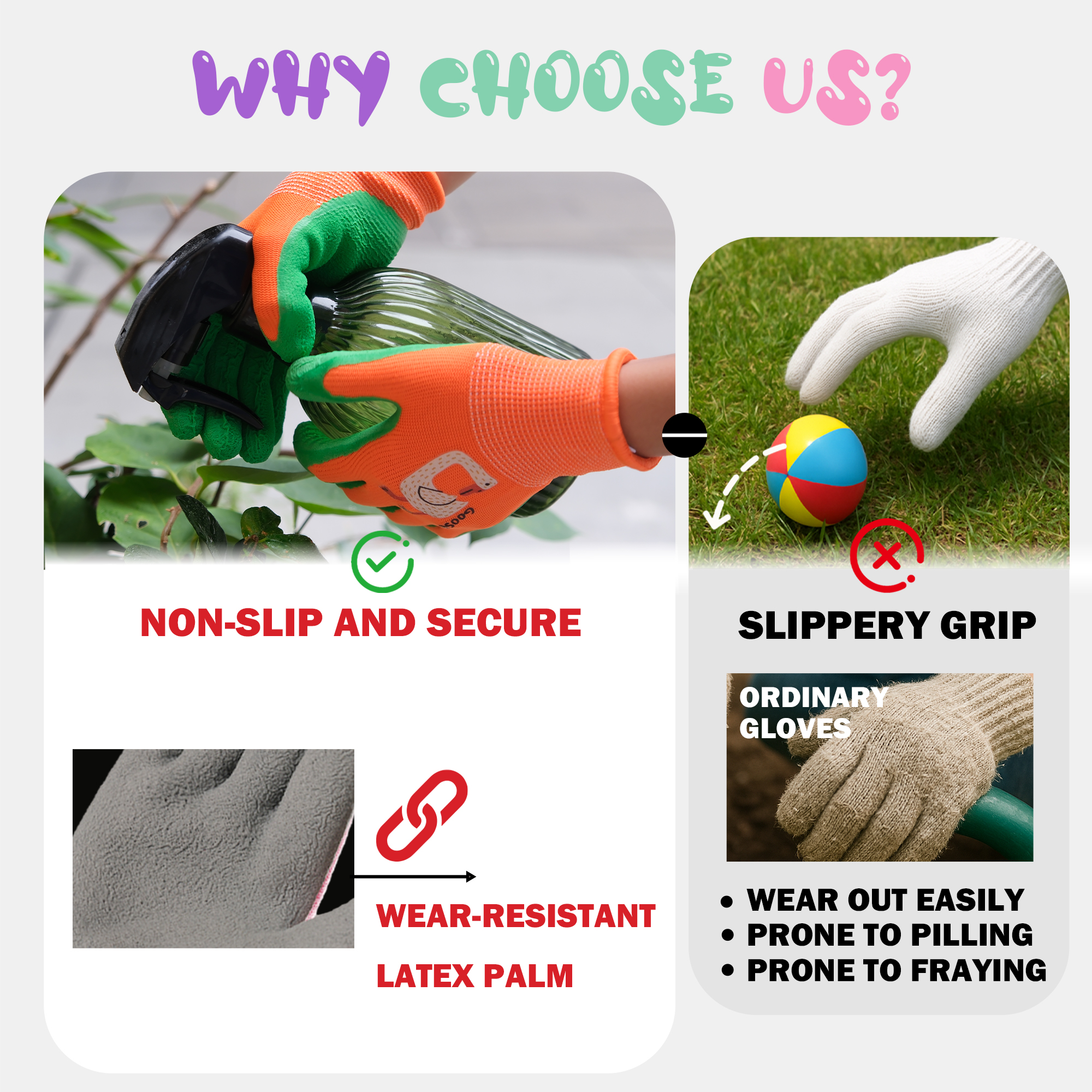 4 Pairs Kids Gardening Gloves  - Kids Outdoor Gloves บทวิจารณ์และราคา