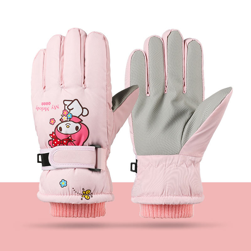 Melody Kuromi Winter Children  - Kids Outdoor Gloves บทวิจารณ์และราคา