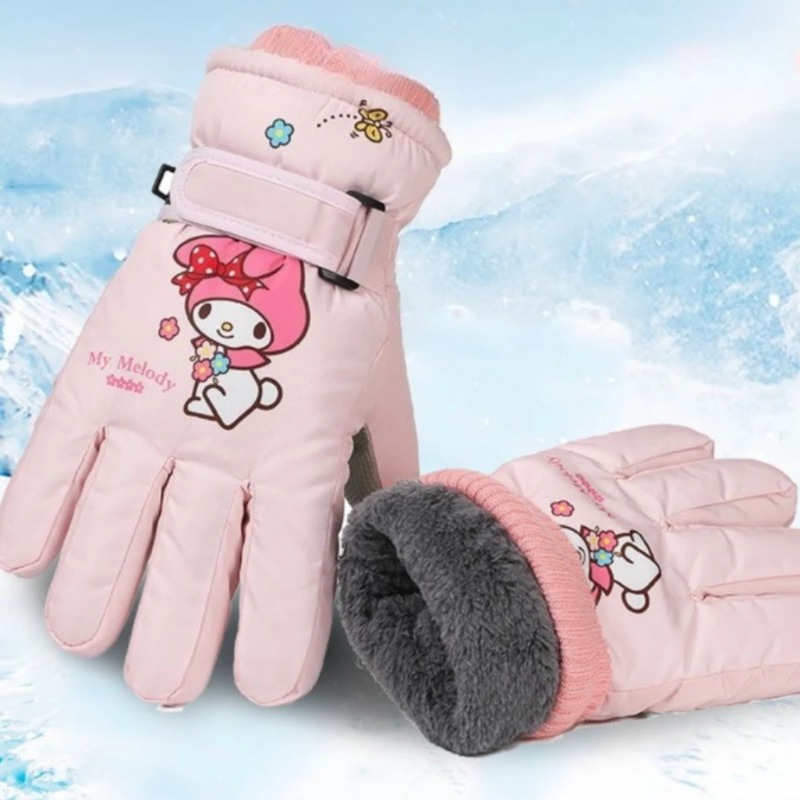 Melody Kuromi Winter Children  - Kids Outdoor Gloves บทวิจารณ์และราคา