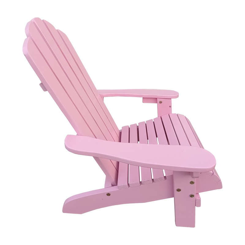 Pink Indoor Outdoor Wood Adiro - Kids Outdoor Adirondack Chair บทวิจารณ์และราคา