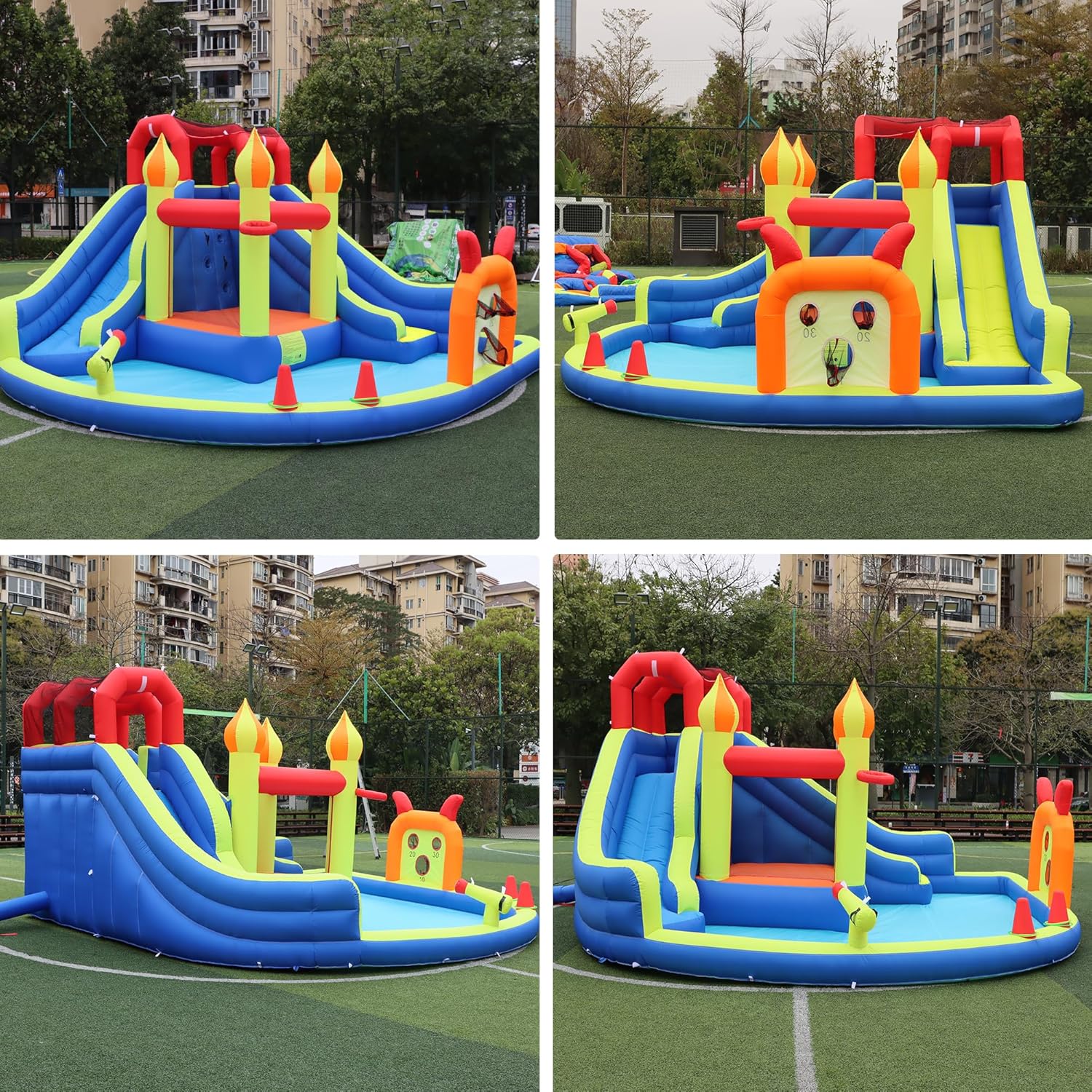Kids Jumping Castle with Two L - Kids Outdoor Jumping Castle บทวิจารณ์และราคา