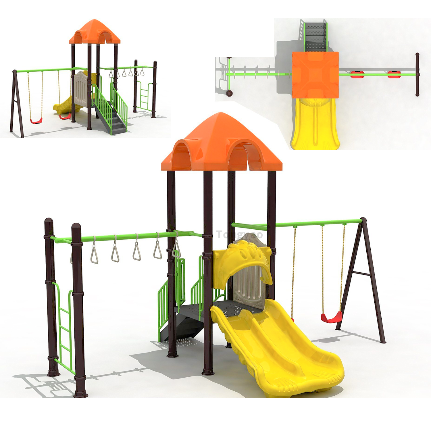 Kids Small Slide With Monkey b - Kids Outdoor Monkey Bars บทวิจารณ์และราคา