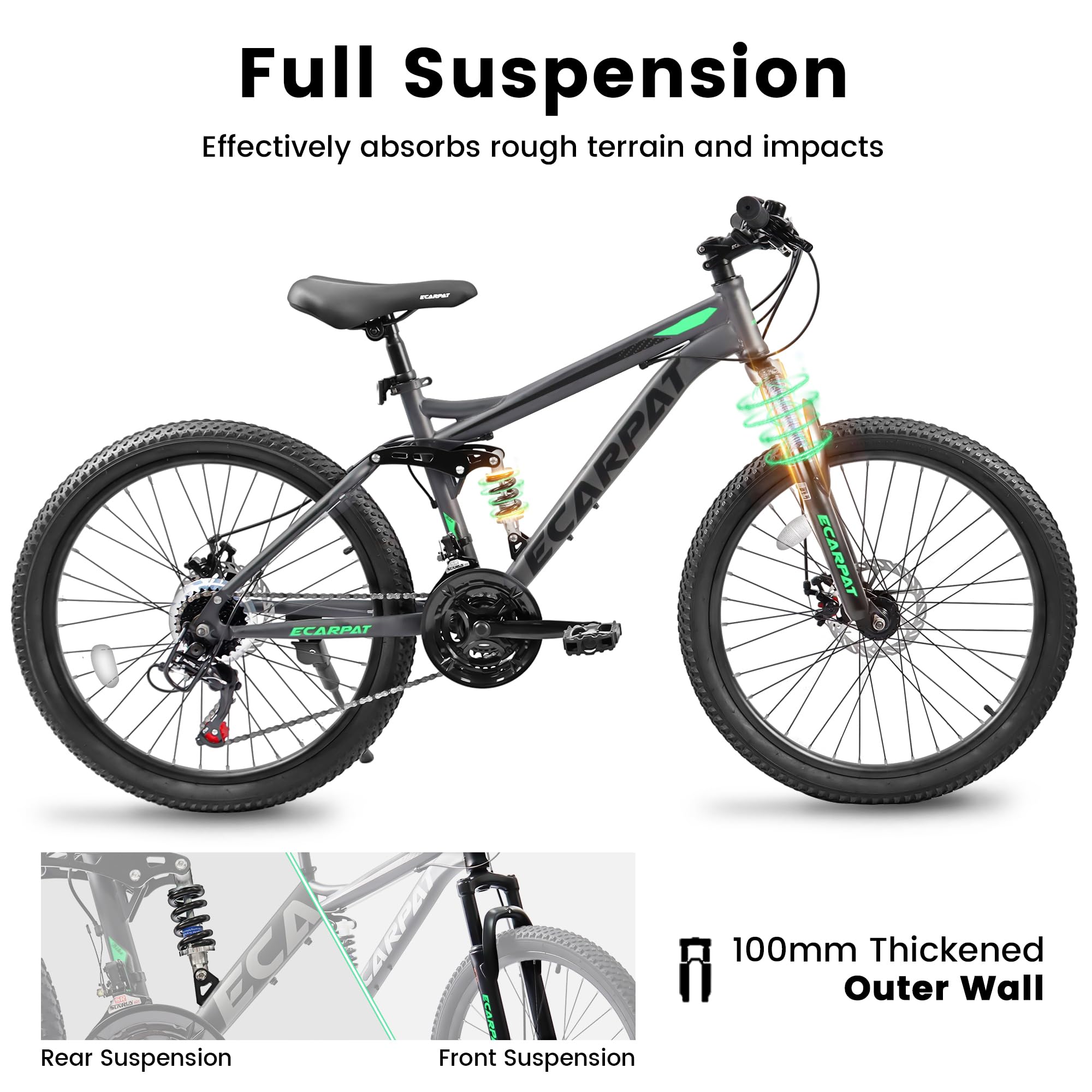 Youth Mountain Bicycle Kids Bi - Kids Outdoor Frame บทวิจารณ์และราคา