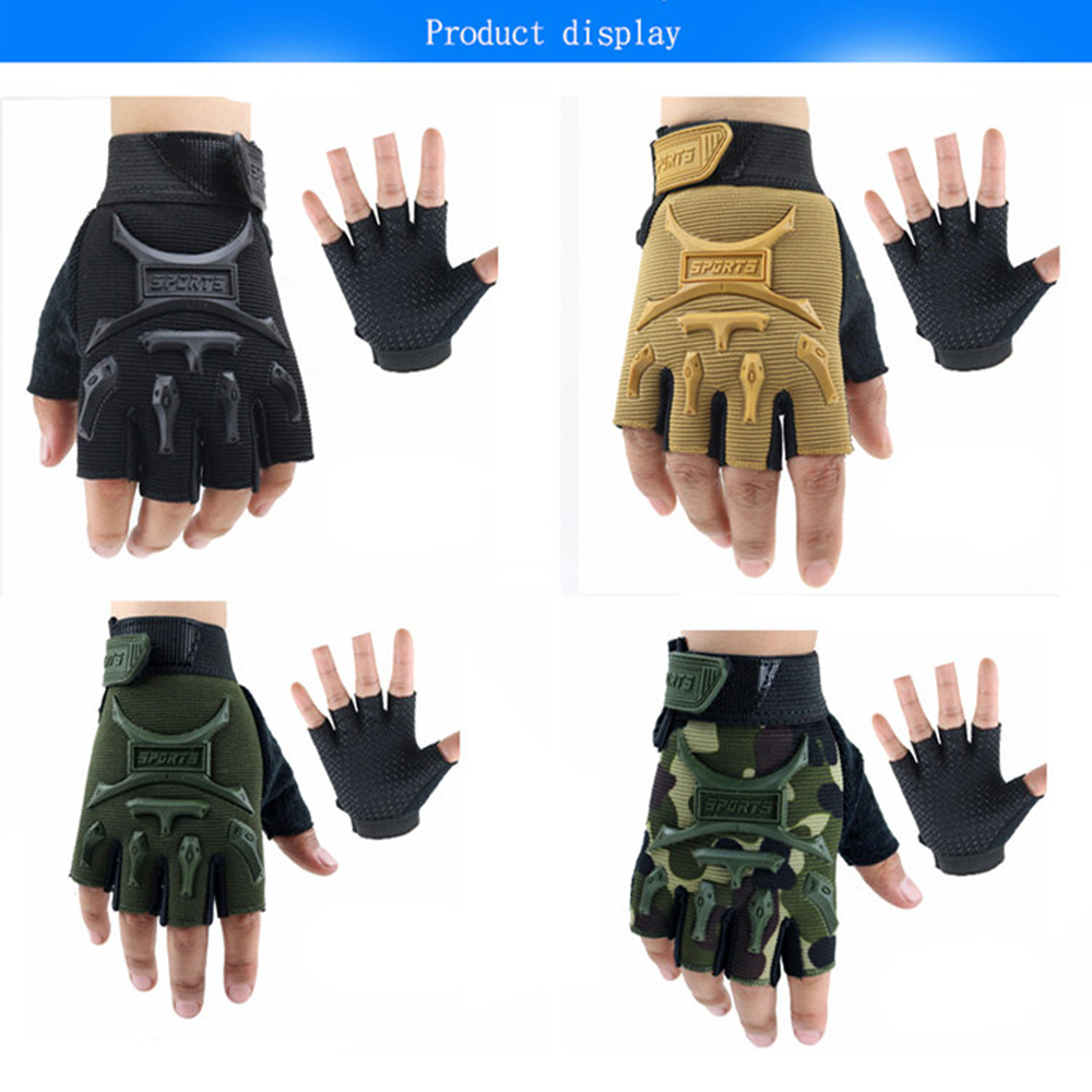 1 Pair Kids Cycling Gloves Hal - Kids Outdoor Gloves บทวิจารณ์และราคา