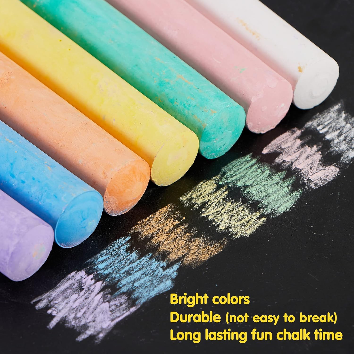160 PCS Sidewalk Chalks Set No - Chalk Outdoor Jumbo บทวิจารณ์และราคา