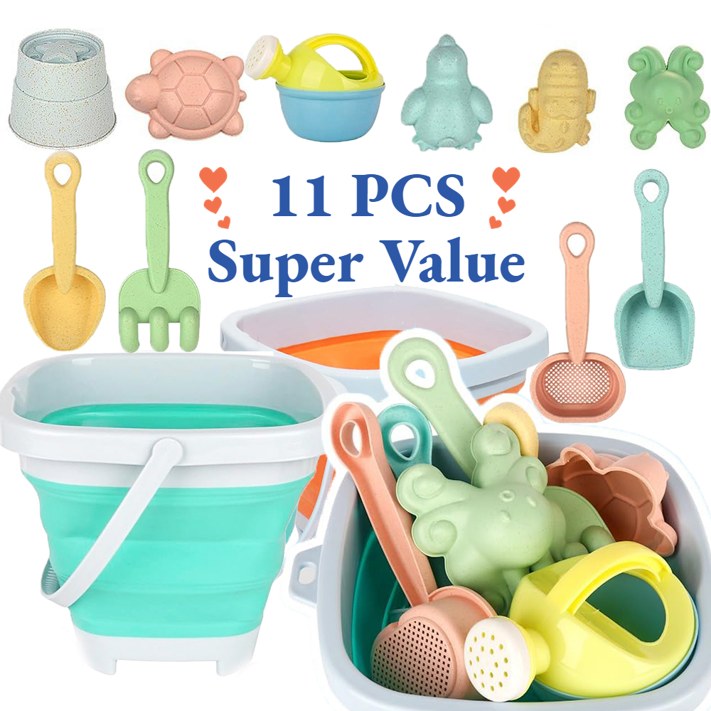 11Pcs Beach Toys Set Gift Pack - Kids Outdoor Sandbox บทวิจารณ์และราคา