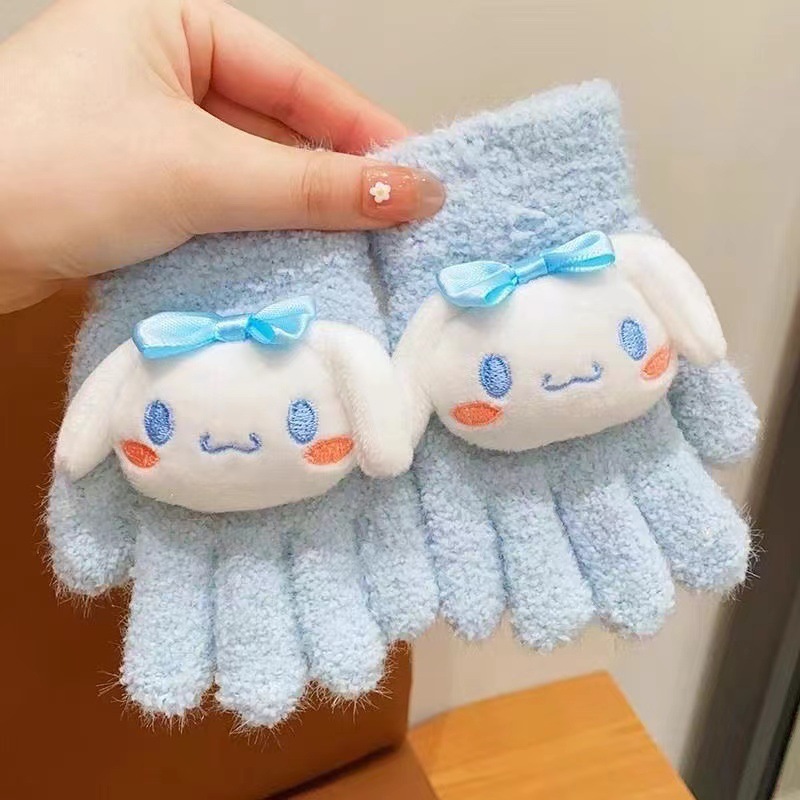 Hello Kitty Kuromi Cinnamoroll - Kids Outdoor Gloves บทวิจารณ์และราคา
