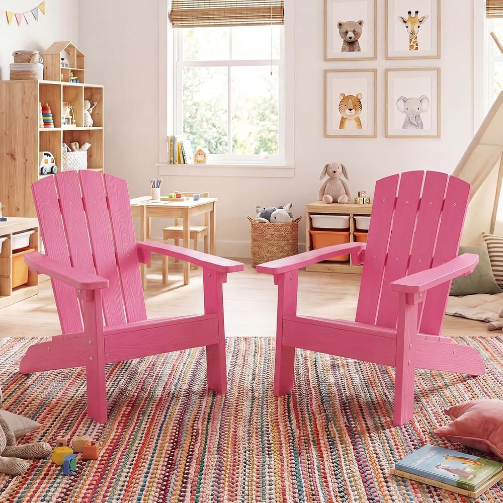 Kids Adirondack Chair, All-Wea - Kids Outdoor Adirondack Chair บทวิจารณ์และราคา