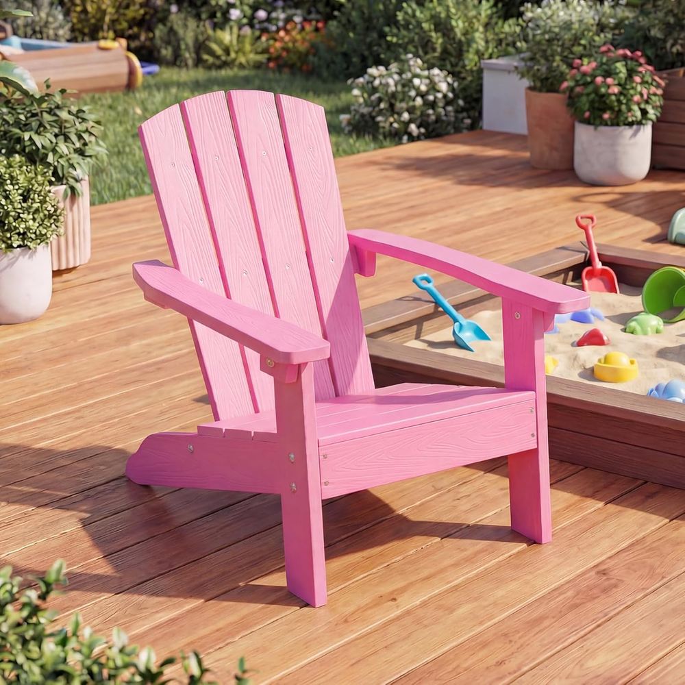 Kids Adirondack Chair, All-Wea - Kids Outdoor Adirondack Chair บทวิจารณ์และราคา