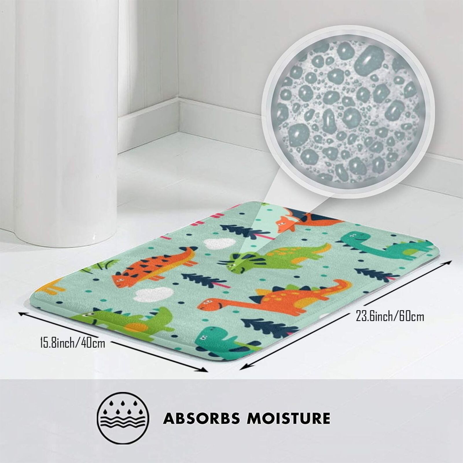 Dino Pattern 2 Soft Non-Slip M - Kids Outdoor Floor Cushions บทวิจารณ์และราคา