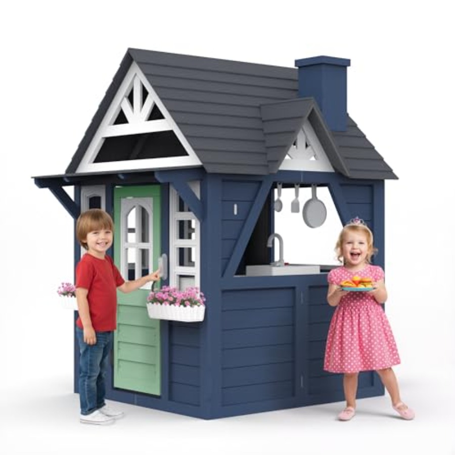 Outdoor kids playhouse: wooden - Kids Outdoor Sink บทวิจารณ์และราคา
