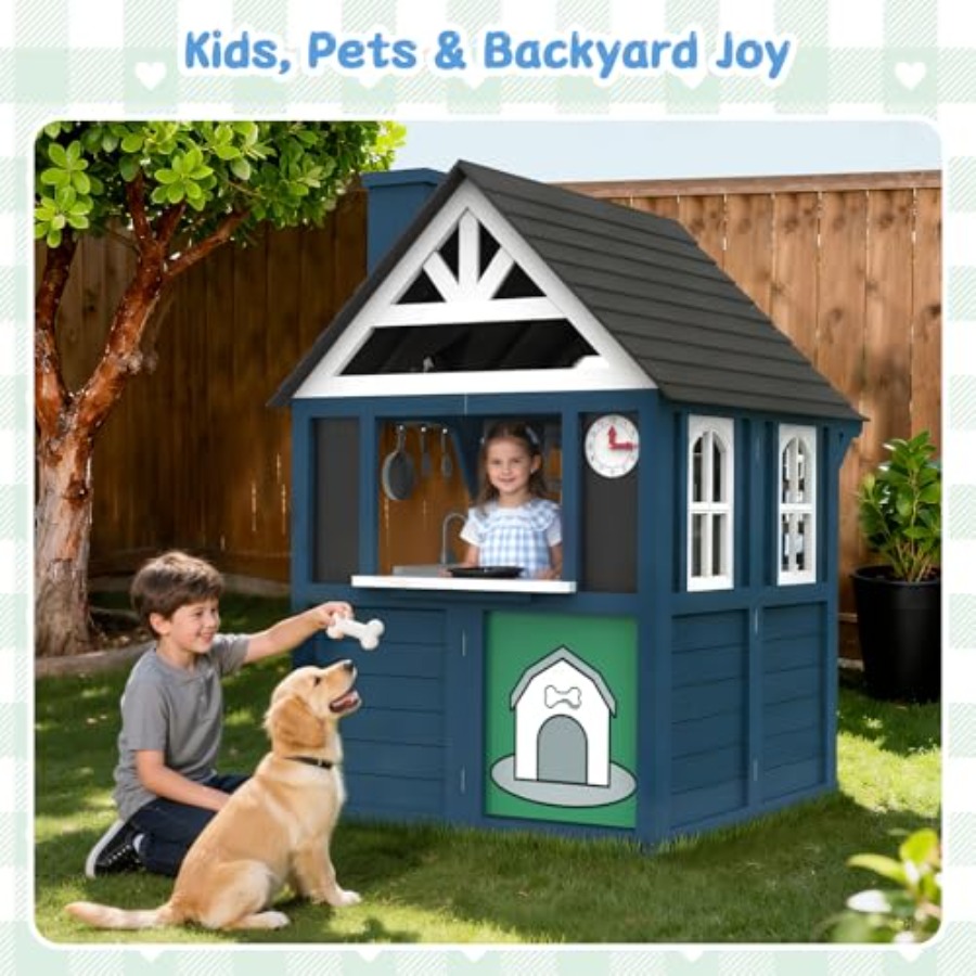 Outdoor kids playhouse: wooden - Kids Outdoor Sink บทวิจารณ์และราคา
