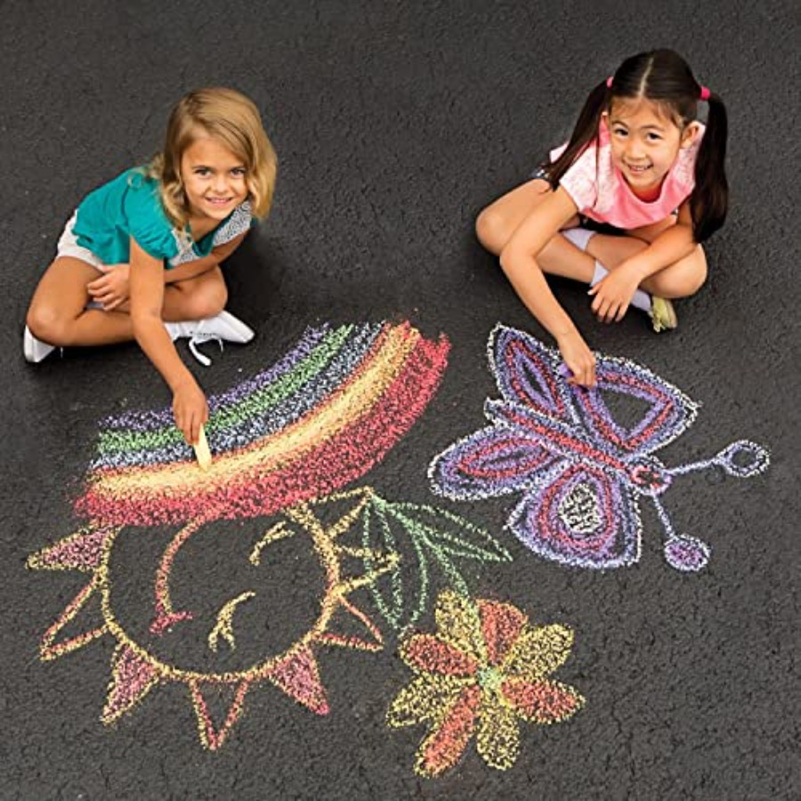 SandS Worldwide Sidewalk Chalk - Chalk Outdoor Jumbo บทวิจารณ์และราคา
