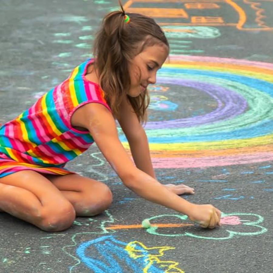 280PCS Sidewalk Chalks in 24 C - Chalk Outdoor Jumbo บทวิจารณ์และราคา