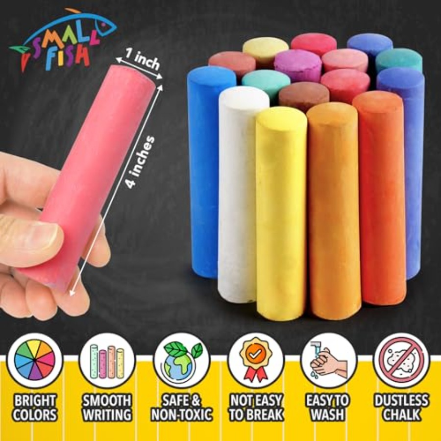 280PCS Sidewalk Chalks in 24 C - Chalk Outdoor Jumbo บทวิจารณ์และราคา