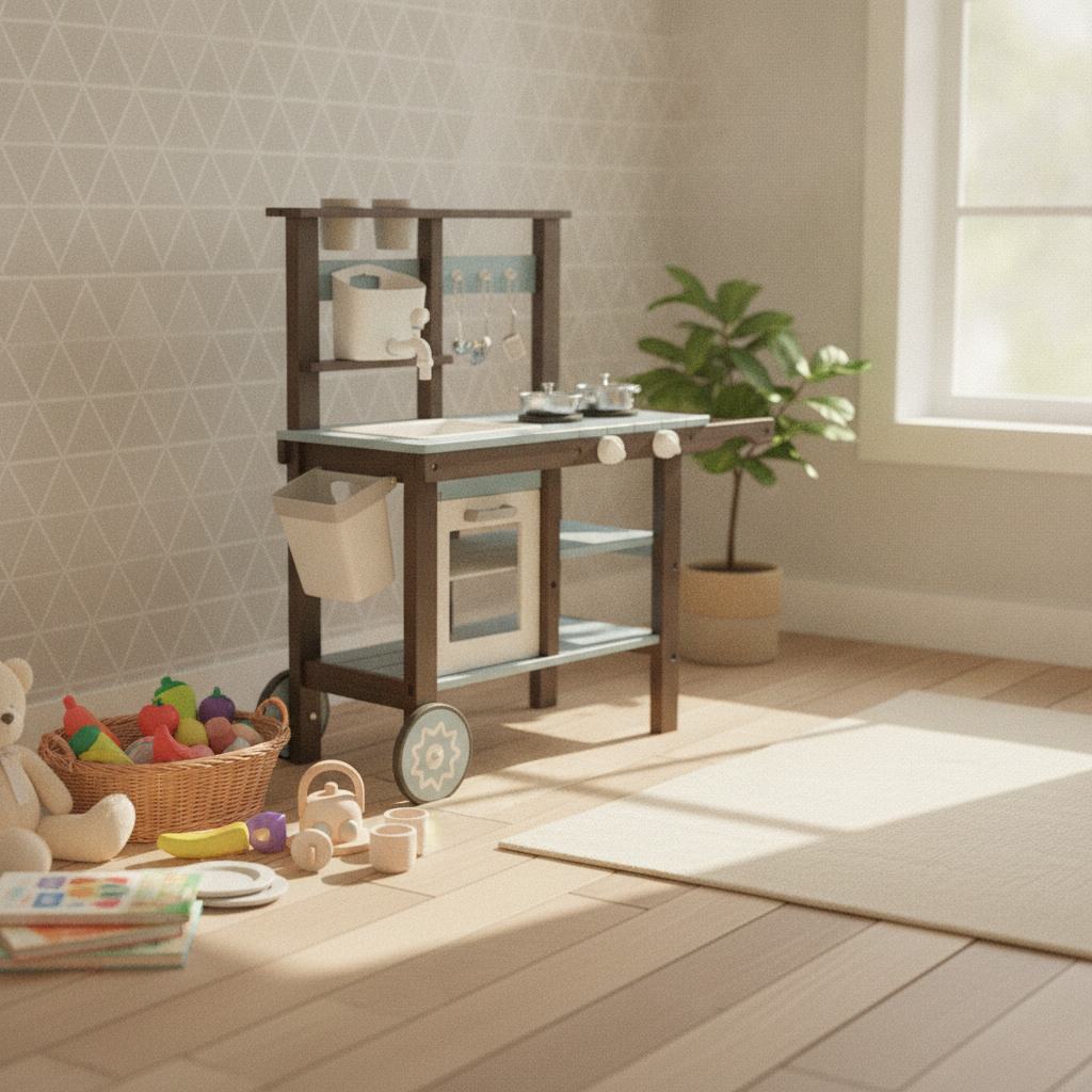 Cabinet-Style Outdoor Wooden P - Kids Outdoor Sink บทวิจารณ์และราคา