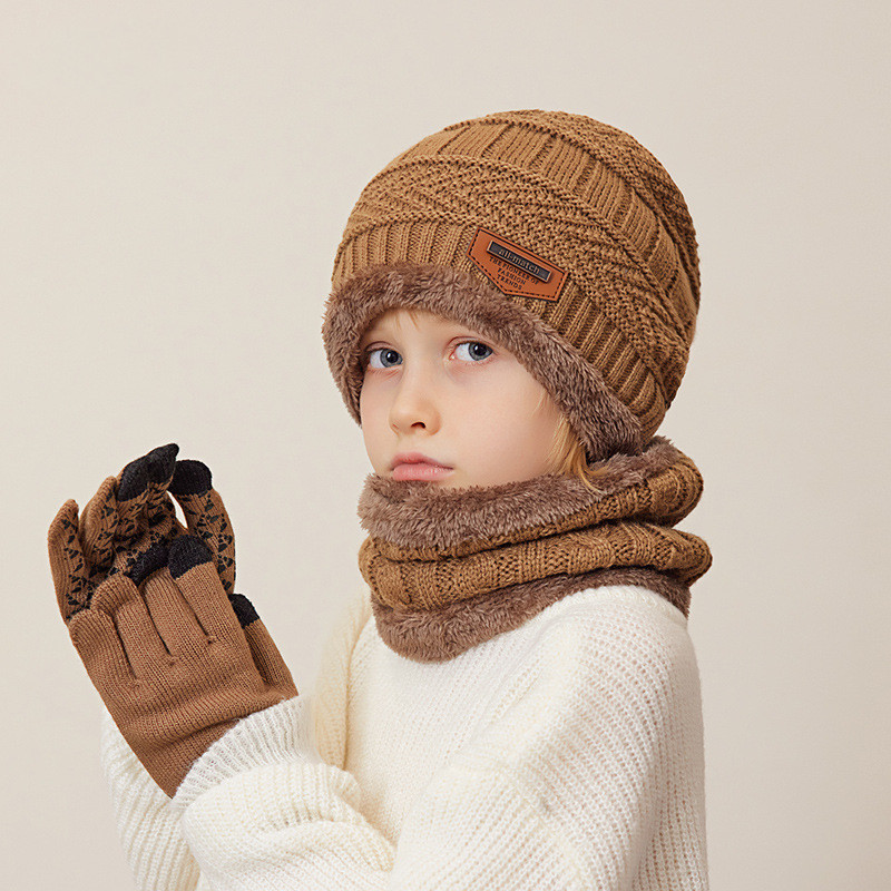 1 Set Winter Children Baby Kni - Kids Outdoor Gloves บทวิจารณ์และราคา