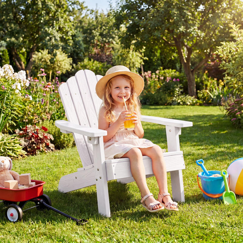 Kids Adirondack Chair All-weat - Kids Outdoor Adirondack Chair บทวิจารณ์และราคา