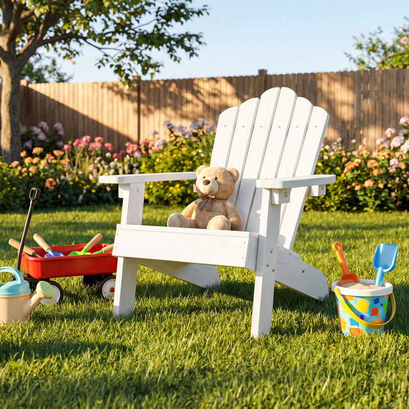 Kids Adirondack Chair All-weat - Kids Outdoor Adirondack Chair บทวิจารณ์และราคา