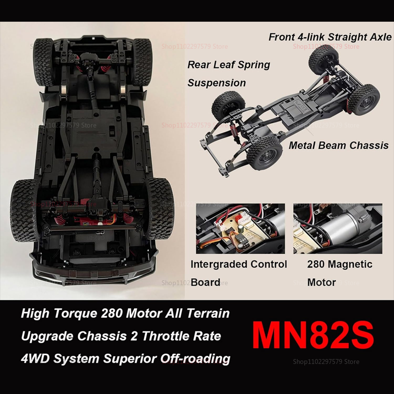 RC Crawler MN82S 1/12 Full Sca - Kids Outdoor Electric Car บทวิจารณ์และราคา
