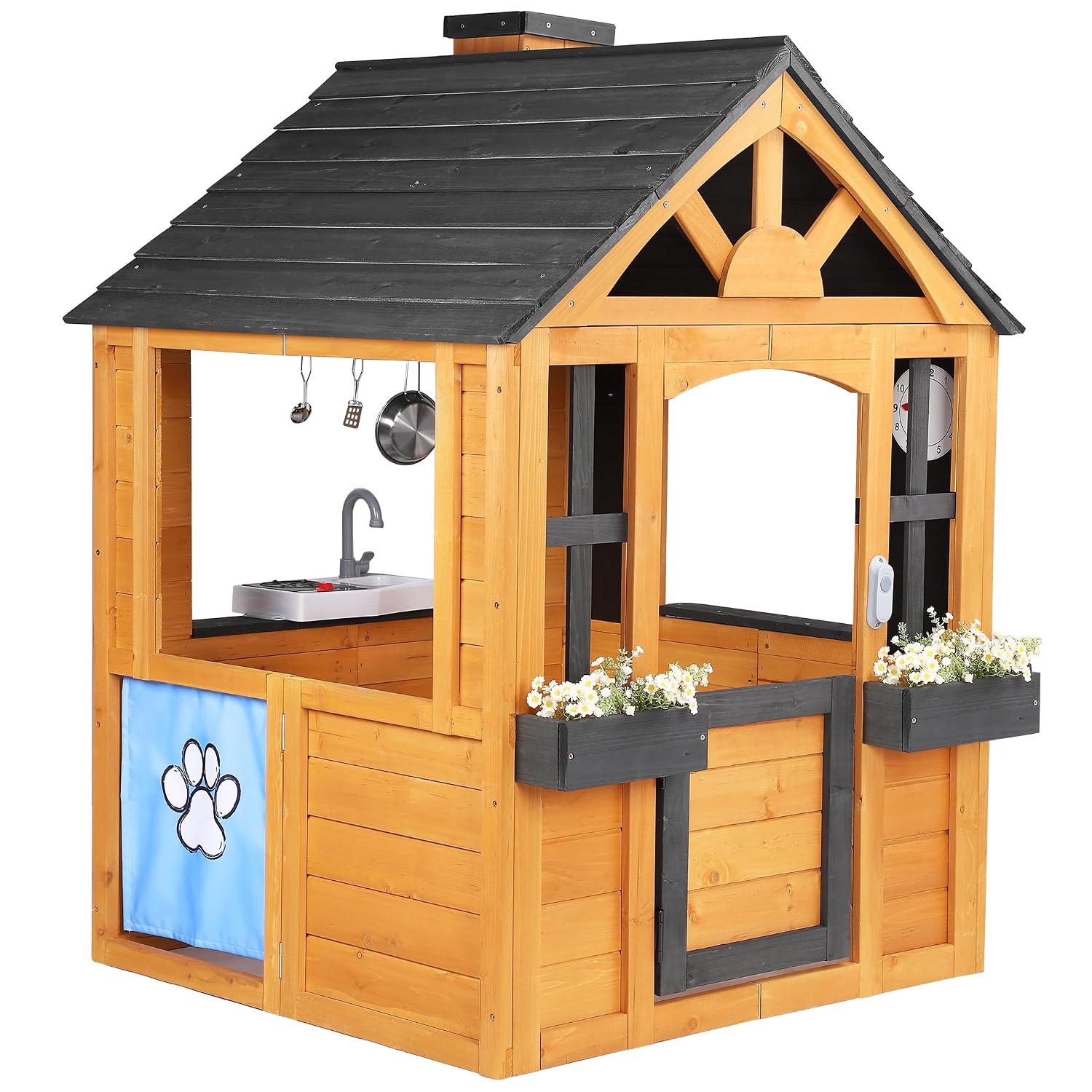 Cedar Wood Outdoor Kids Playho - Kids Outdoor Sink บทวิจารณ์และราคา