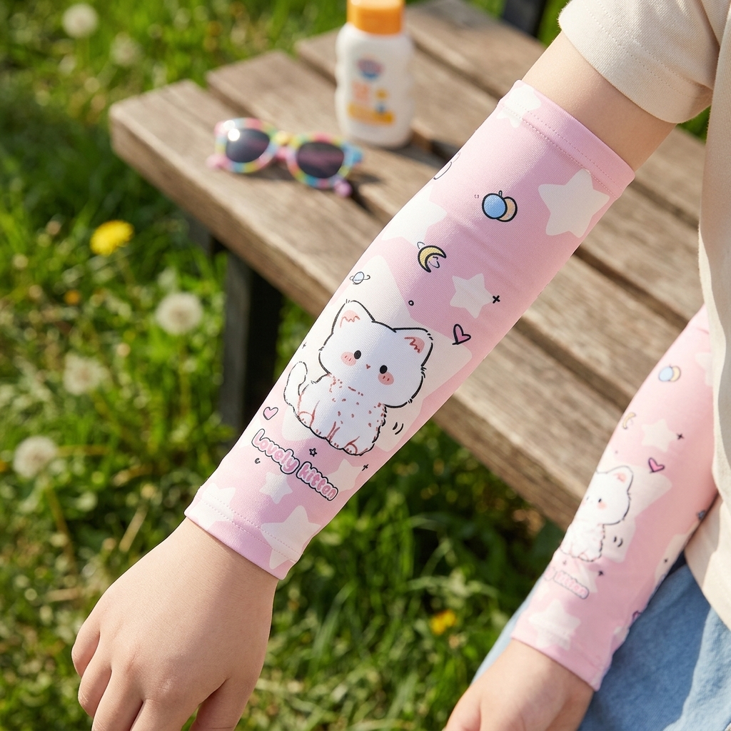 Cartoon Kids Ice Silk Sun Prot - Kids Outdoor Adventure บทวิจารณ์และราคา