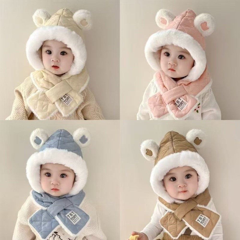 New Integrated Hat Scarf Set W - Kids Outdoor Gloves บทวิจารณ์และราคา