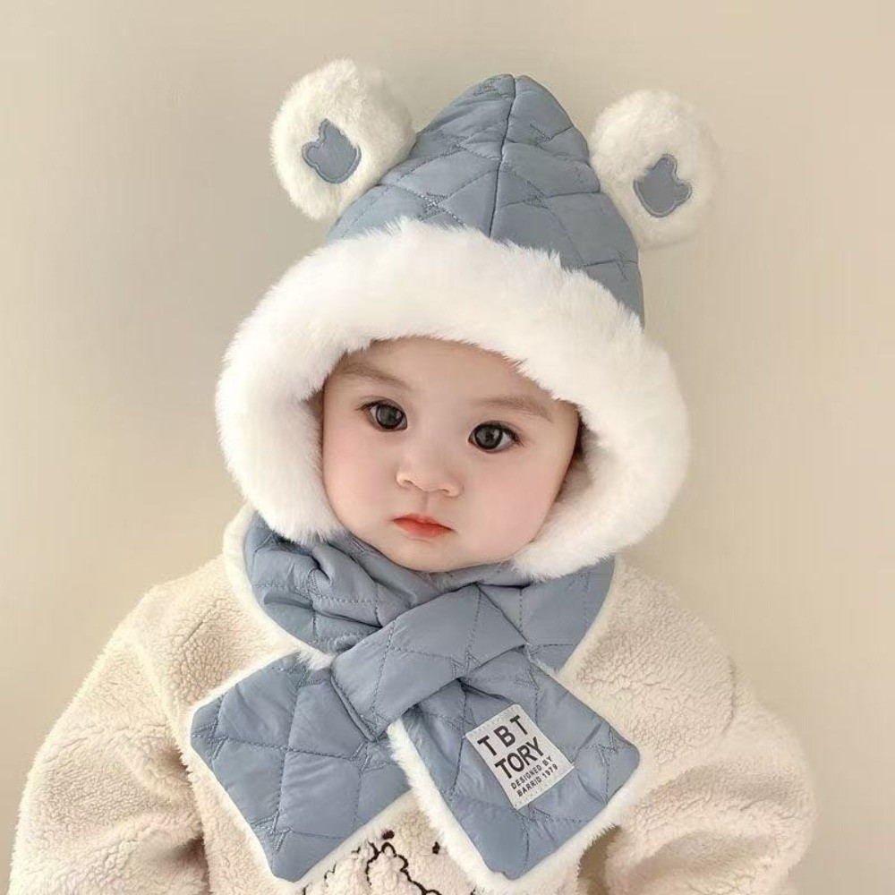 New Integrated Hat Scarf Set W - Kids Outdoor Gloves บทวิจารณ์และราคา