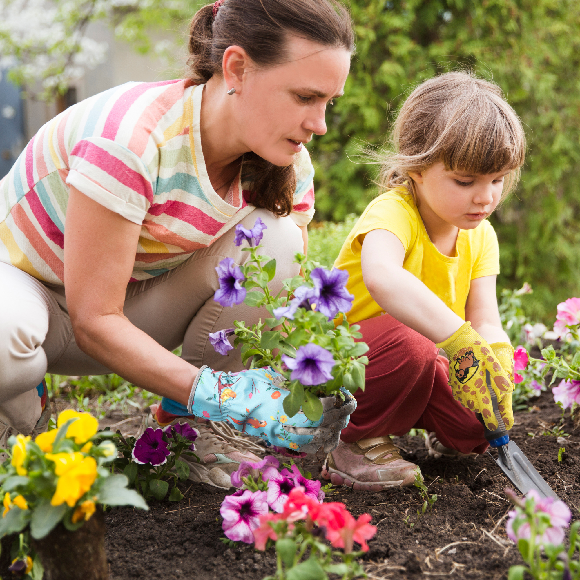 4 Pairs Kids Gardening Gloves  - Kids Outdoor Gloves บทวิจารณ์และราคา