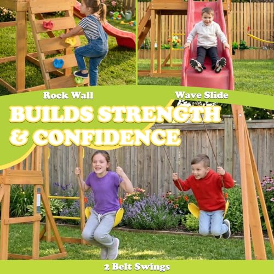 Backyard playground set with m - Kids Outdoor Monkey Bars บทวิจารณ์และราคา