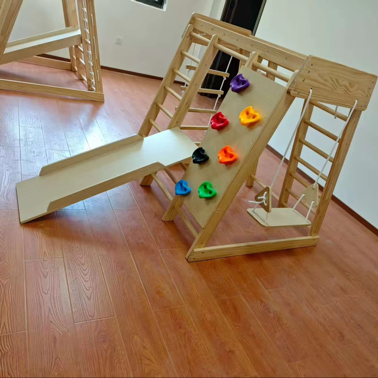 Wooden Kids Climbing Frame Lad - Kids Outdoor Frame บทวิจารณ์และราคา