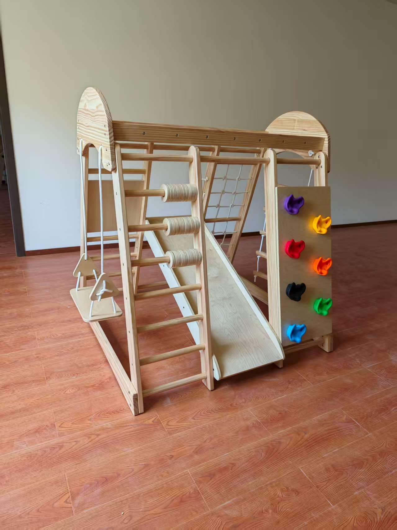 Wooden Kids Climbing Frame Lad - Kids Outdoor Frame บทวิจารณ์และราคา