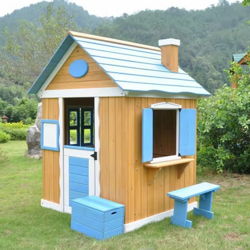 Children Wood Playhouses Kids  - Kids Outdoor Sandbox บทวิจารณ์และราคา