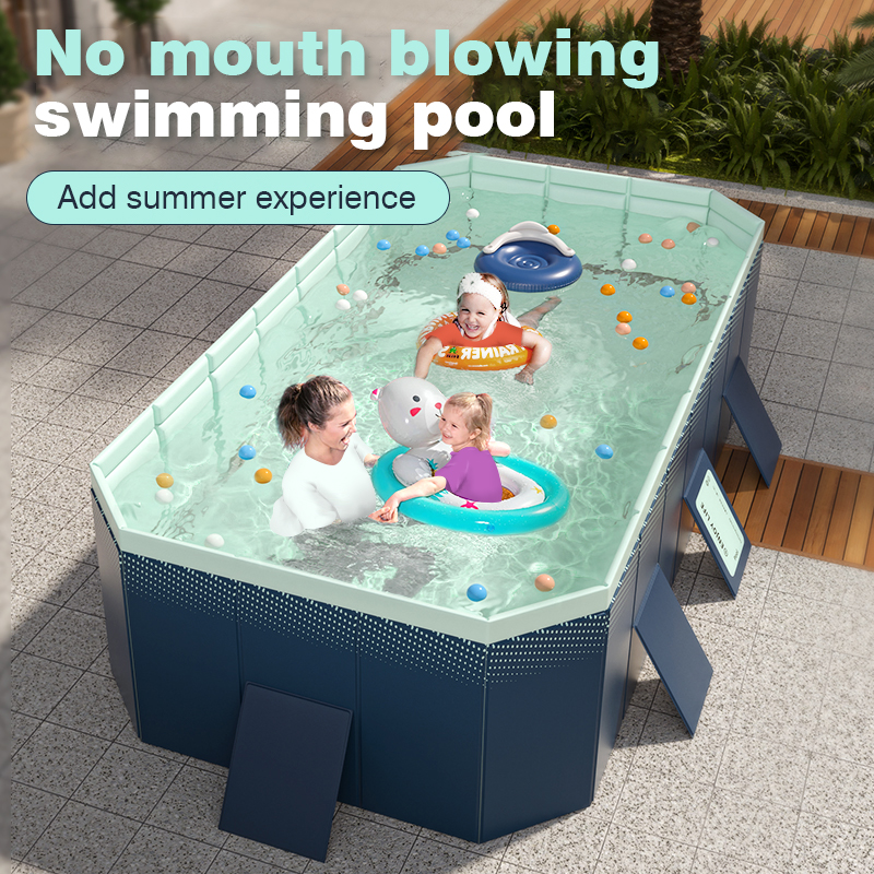 Large Inflatable Swimming Pool - Kids Outdoor Frame บทวิจารณ์และราคา