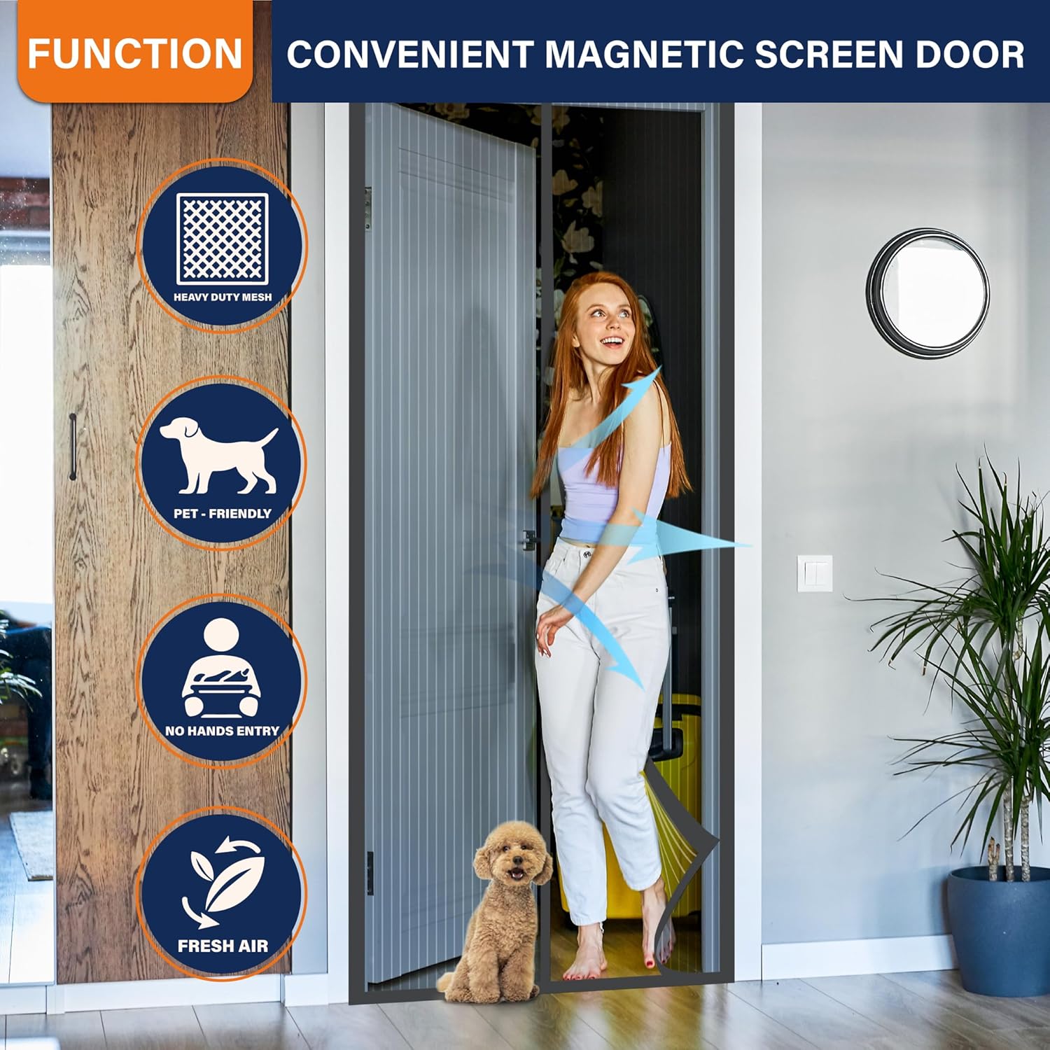 Magnetic Screen Door，Screen Do - Outdoor Kid Friendly บทวิจารณ์และราคา