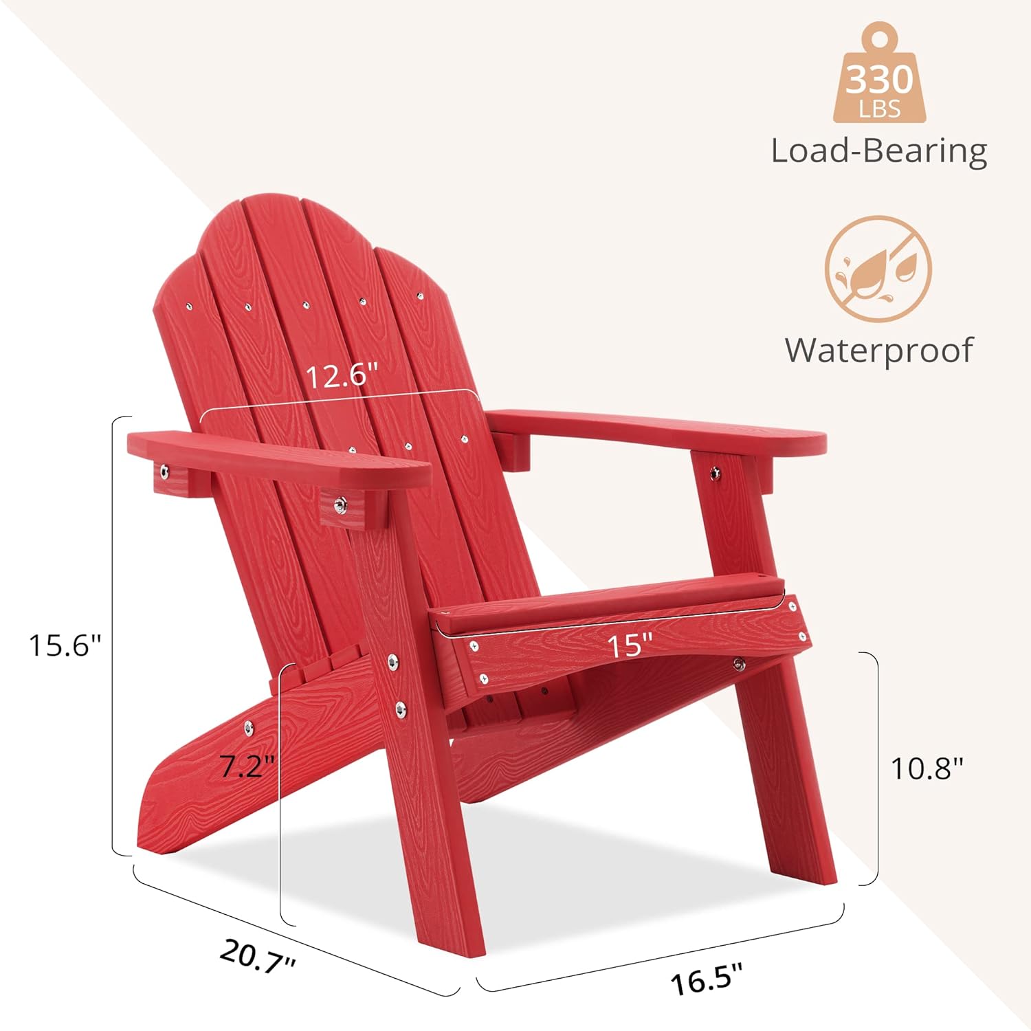 Kids Adirondack Chair Set of 2 - Kids Outdoor Adirondack Chair บทวิจารณ์และราคา