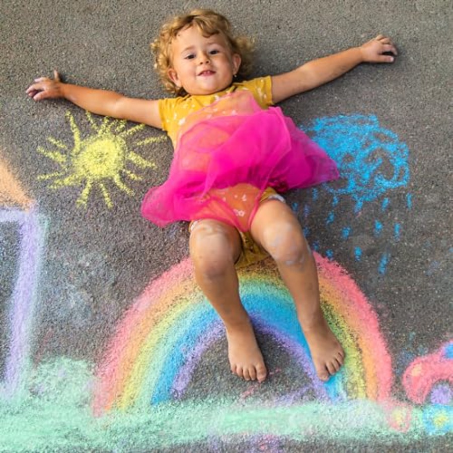 200PCS Washable Sidewalk Chalk - Chalk Outdoor Jumbo บทวิจารณ์และราคา