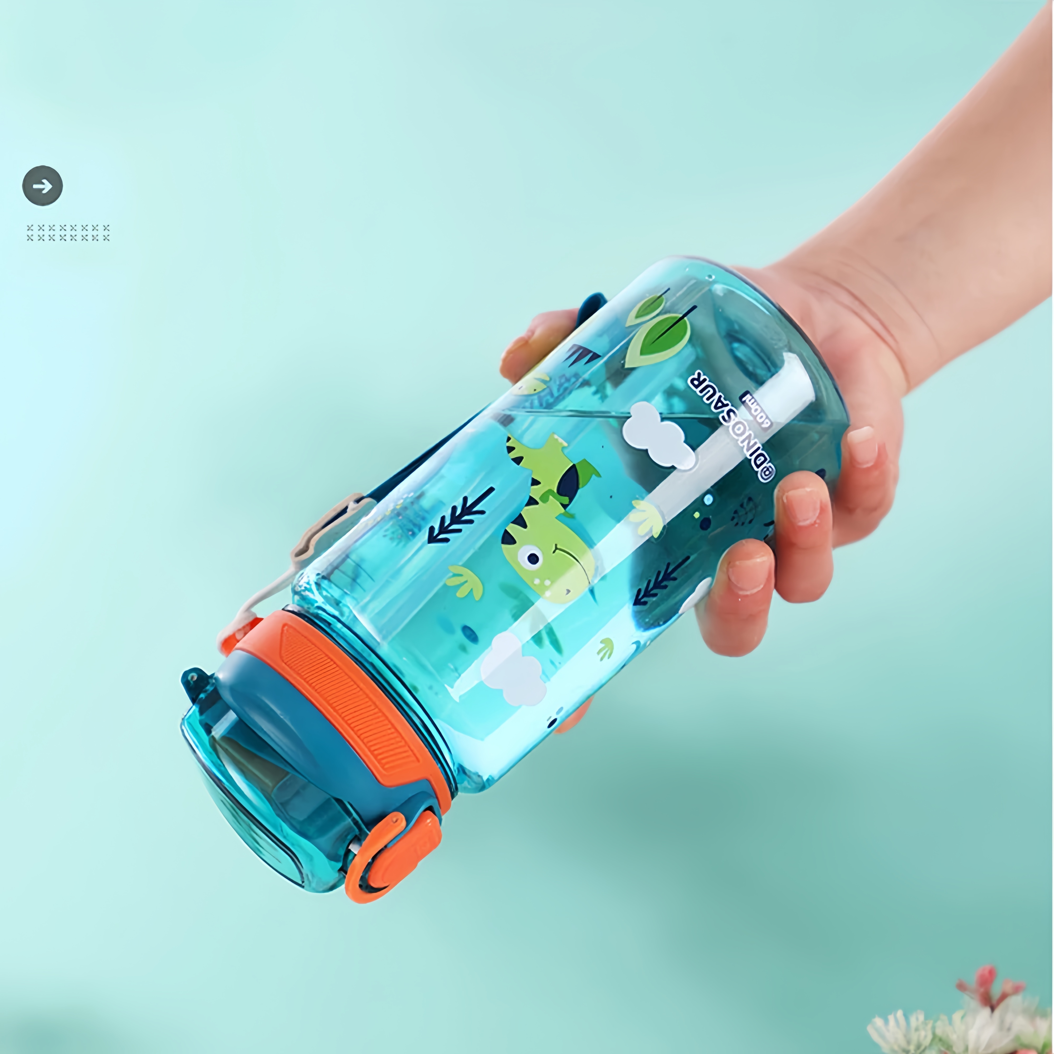 Water Bottle Plastic Handheld  - Outdoor Kid Friendly บทวิจารณ์และราคา