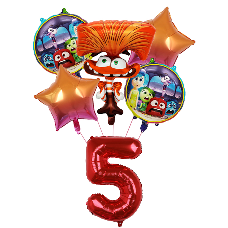 6pcs New Inside Out2 Balloons  - Kids Outdoor Easter Toys บทวิจารณ์และราคา