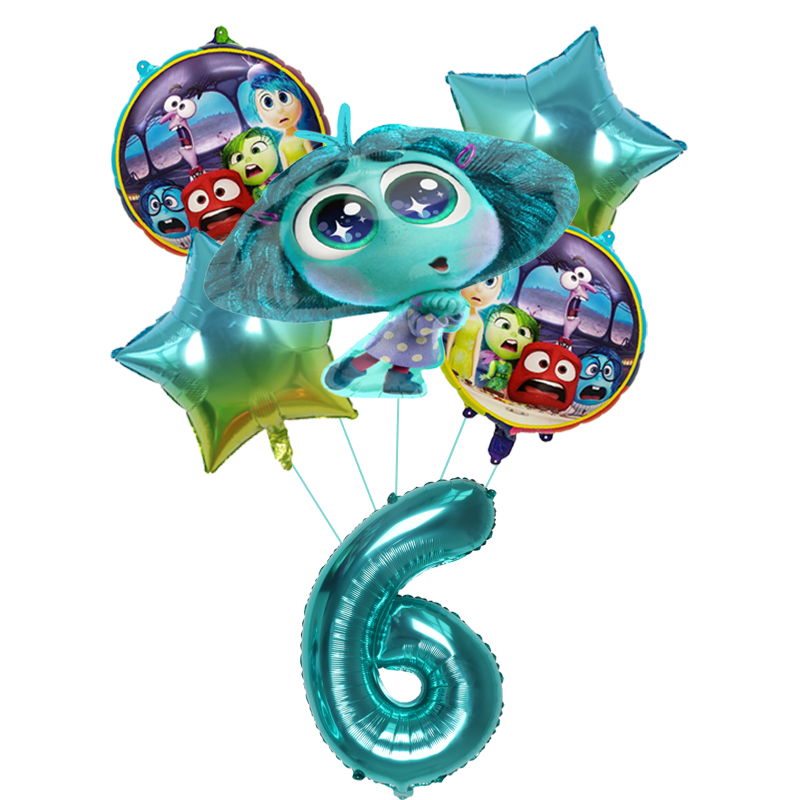 6pcs New Inside Out2 Balloons  - Kids Outdoor Easter Toys บทวิจารณ์และราคา