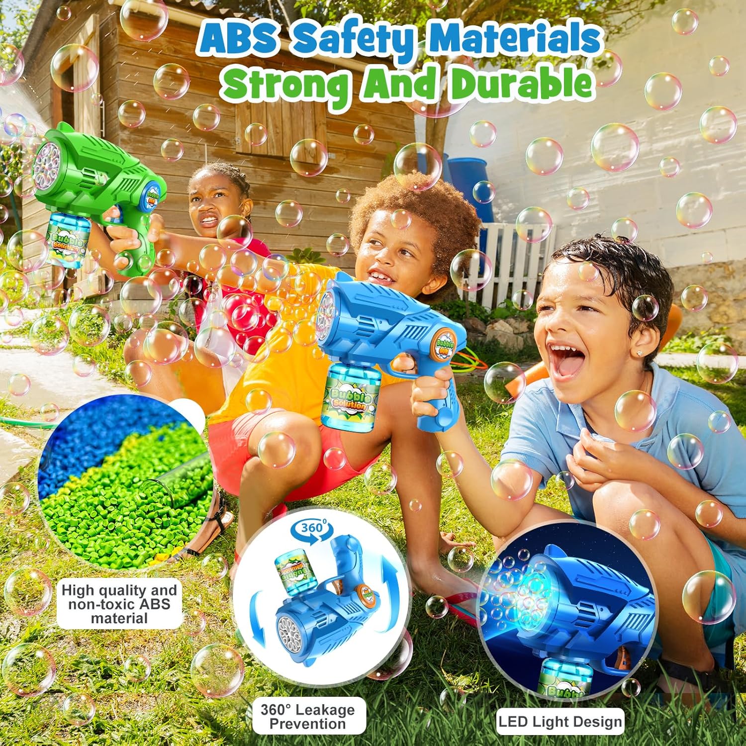 2-Pack Automatic Bubble Guns f - Kids Outdoor Easter Toys บทวิจารณ์และราคา