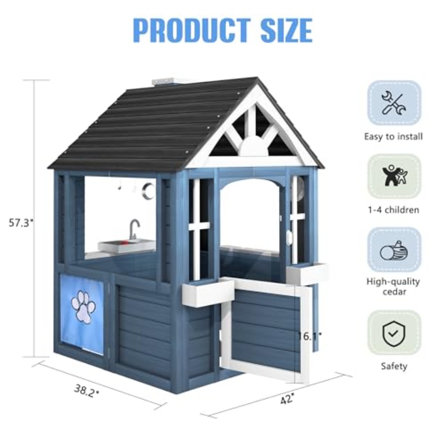 Outdoor playhouse for kids ced - Kids Outdoor Sink บทวิจารณ์และราคา