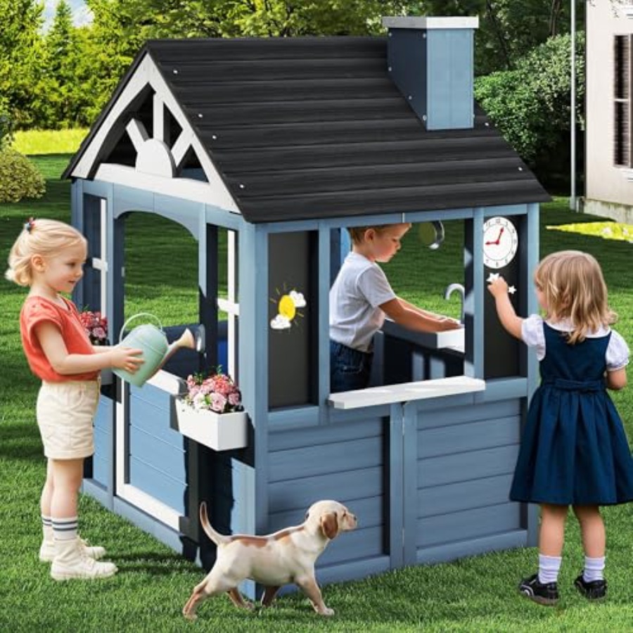 Outdoor playhouse for kids ced - Kids Outdoor Sink บทวิจารณ์และราคา