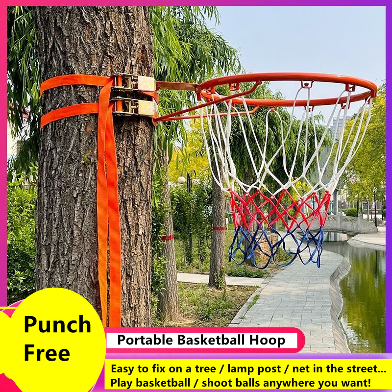 Punch-free Basketball Hoop Sta - Kids Outdoor Frame บทวิจารณ์และราคา