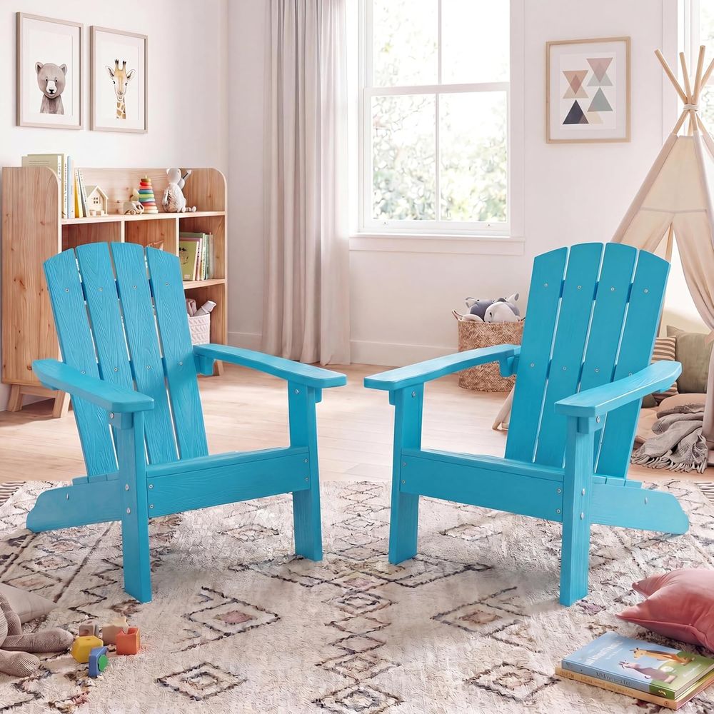 Kids Adirondack Chair, All-Wea - Kids Outdoor Adirondack Chair บทวิจารณ์และราคา