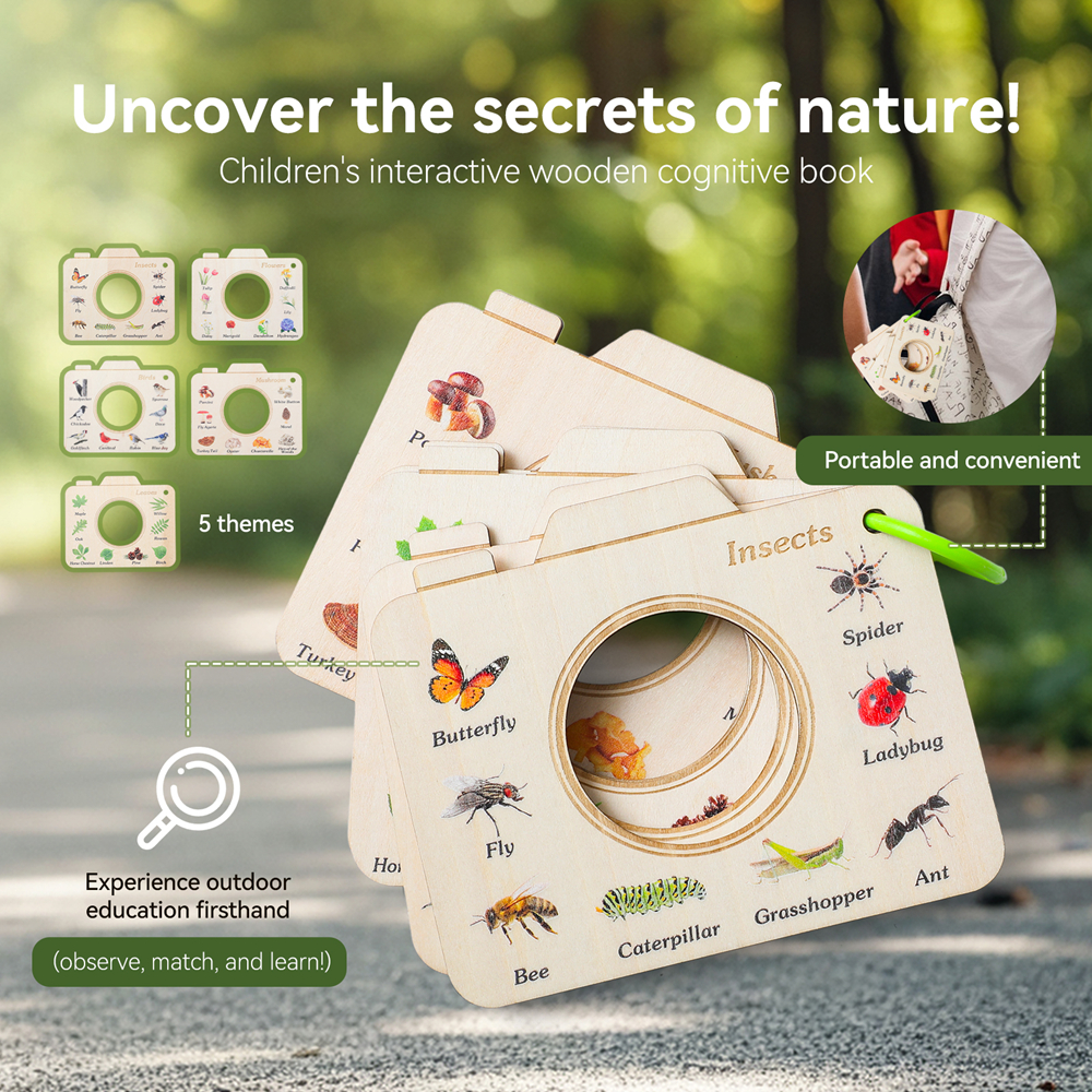 Wooden Camera Shape Nature Cog - Kids Outdoor Explorer Kit บทวิจารณ์และราคา