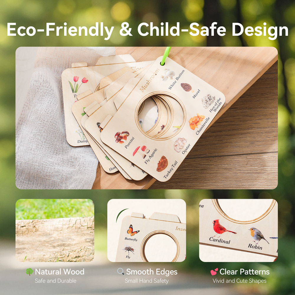 Wooden Camera Shape Nature Cog - Kids Outdoor Explorer Kit บทวิจารณ์และราคา