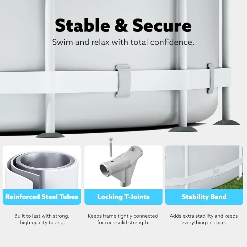 SLOOSH Round Above Ground Pool - Kids Outdoor Frame บทวิจารณ์และราคา